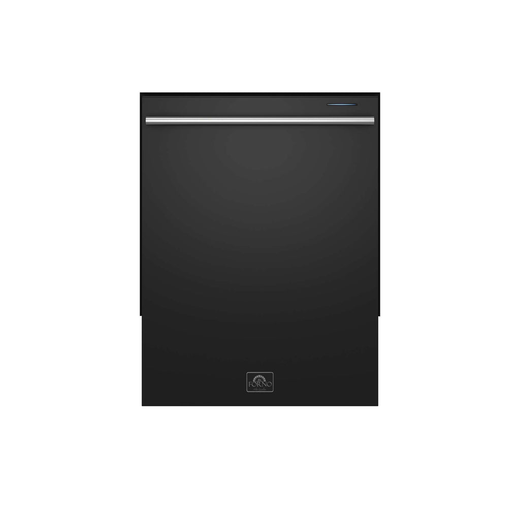 Forno Pozzo 24-Inch Built-In Tall Tub Top Control Dishwasher, Black, 49 dBA, Soil-Sensing Capable, ENERGY STAR