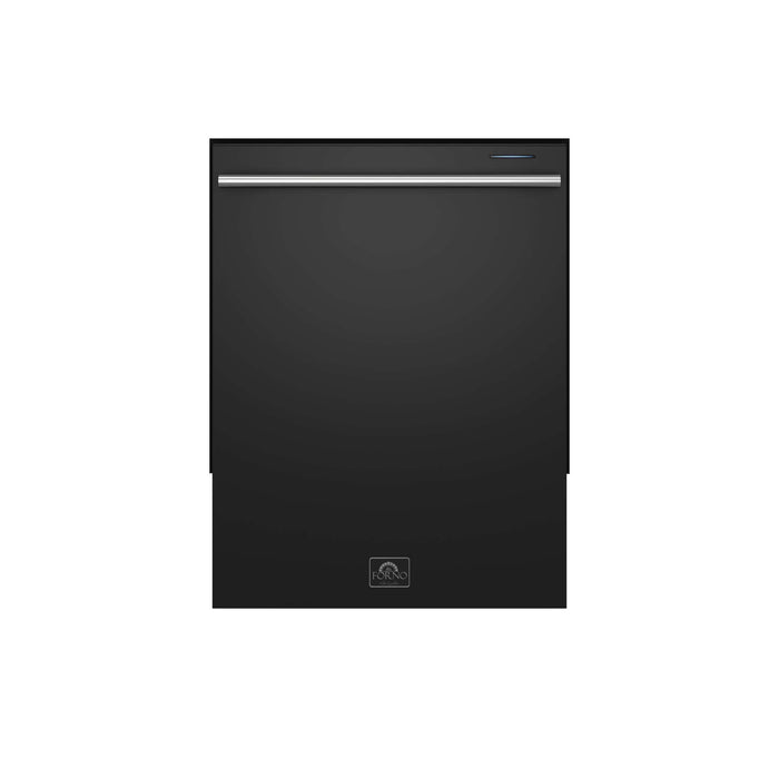 Forno Pozzo 24-Inch Built-In Tall Tub Top Control Dishwasher, Black, 49 dBA, Soil-Sensing Capable, ENERGY STAR