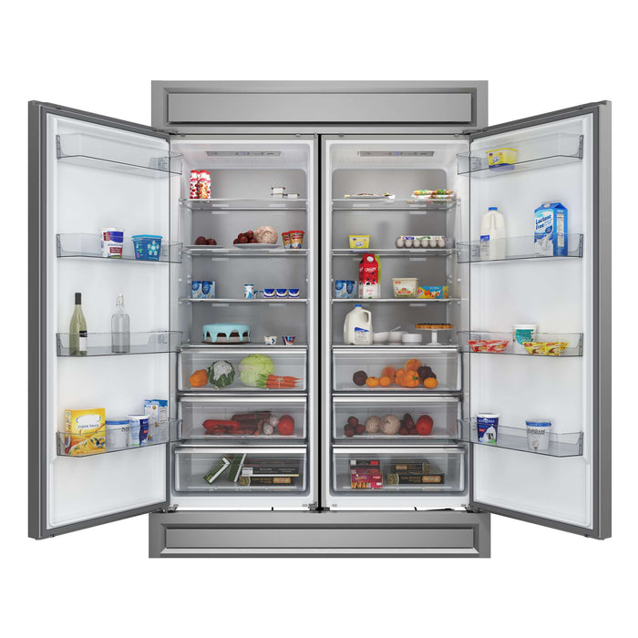 Forno Maderno 2-28-Inch Wide Convertible Refrigerator/Freezer, Decorative Trim, 27.2 cu.ft, 84-Inch High, ENERGY STAR Certified