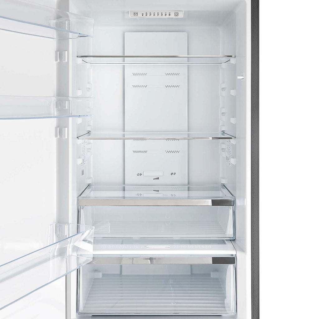 Forno Guardia 24-Inch Bottom Freezer Refrigerator, Left Swing, 10.8 cu.ft, ENERGY STAR Certified