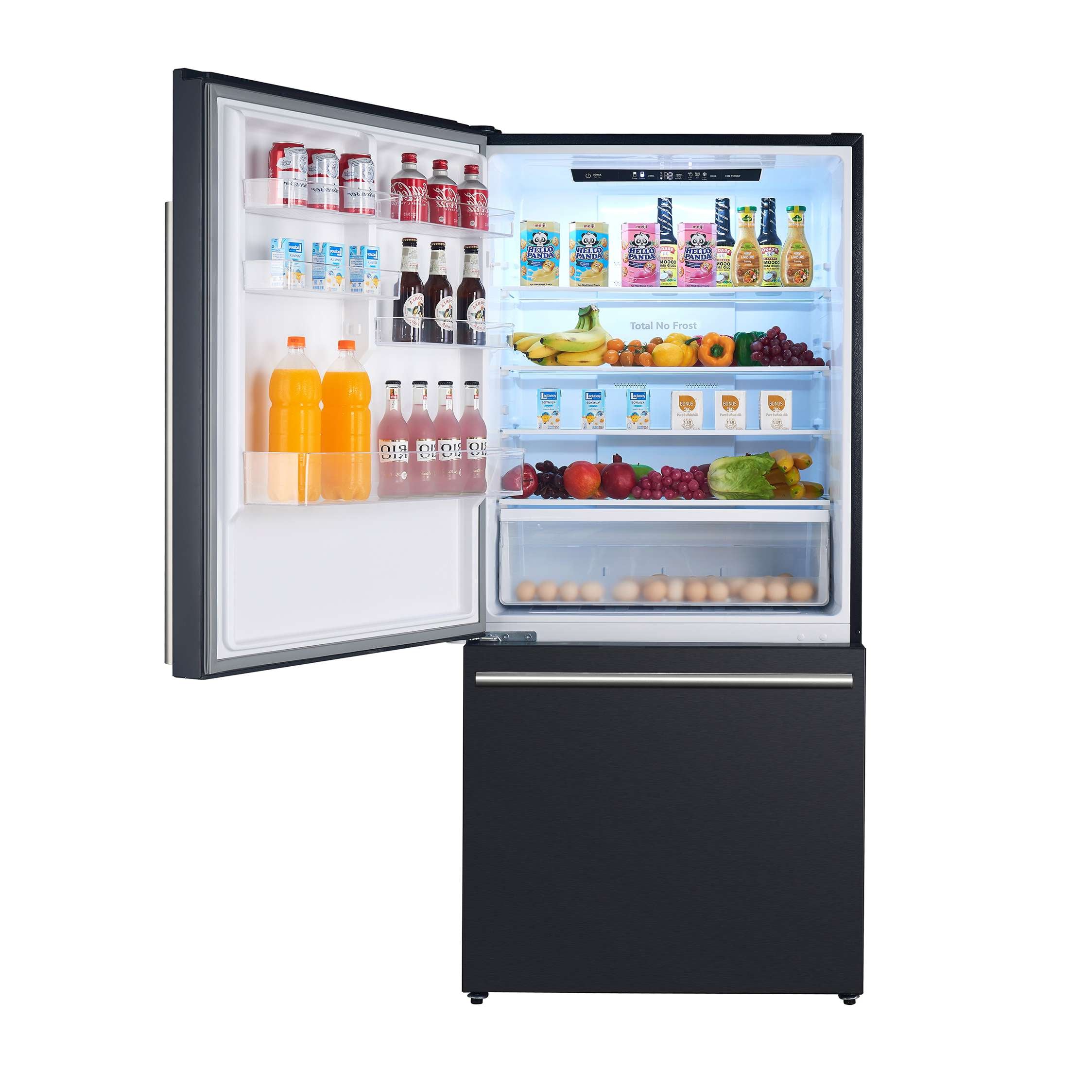 Forno Milano Espresso 31-Inch Black Bottom Freezer Refrigerator, 17.2 Cu. Ft., Energy-Efficient, No Frost, Built-In Ice Maker