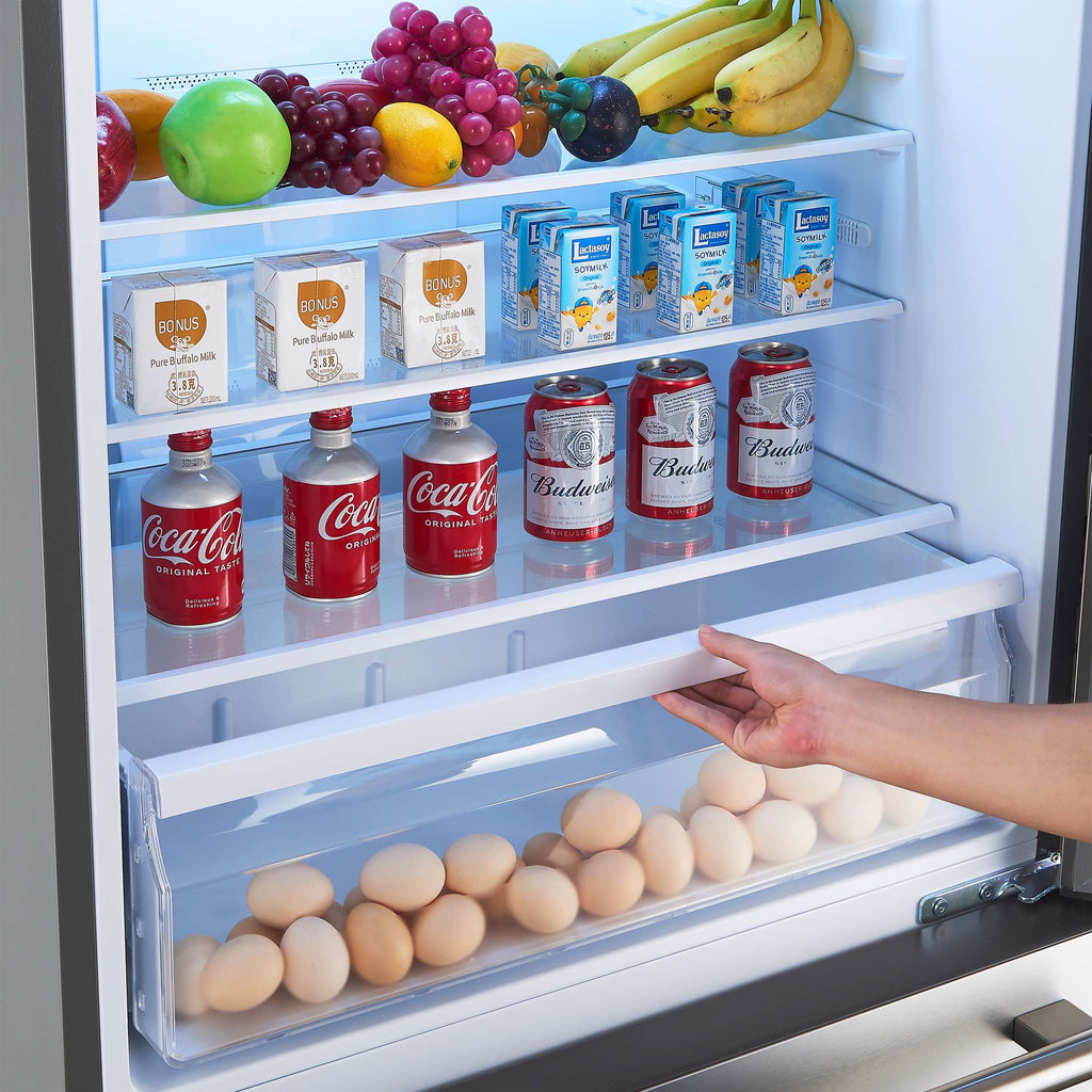 Forno Milano 2-Piece 62-Inch Freestanding Dual Bottom Freezer Refrigerator, Stainless Steel – 34.4 cu.ft, Touch Control, Ice Maker