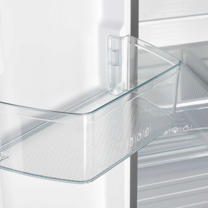 Forno Gallipoli 30-Inch French Door Refrigerator, 17.5 cu.ft Capacity, Decorative Grill, 34-Inch Width, Stainless Steel, No Frost Technology, Energy Efficient