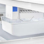 Forno Gallipoli 30-Inch French Door Refrigerator, 17.5 cu.ft Capacity, Modern Decorative Grill, 34-Inch Width, Stainless Steel, No Frost Technology, Energy Efficient
