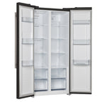 Forno Salerno Espresso 33-Inch Black Side-by-Side Refrigerator, 15.6 Cu. Ft., Energy-Efficient, No Frost, Modern Design