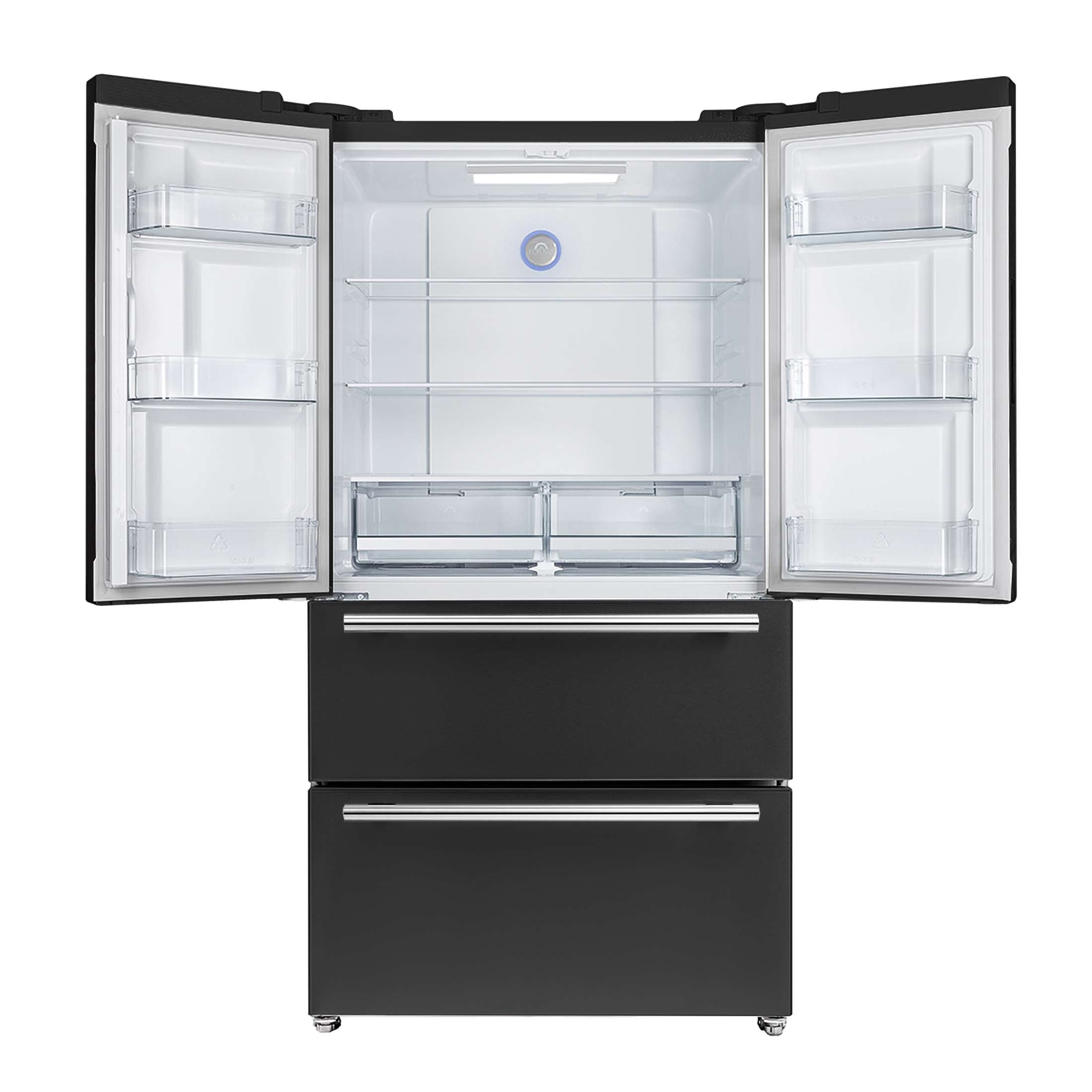 Forno Moena Espresso 36-Inch Black French Door Refrigerator, 19.2 Cu. Ft., Frost-Free, Automatic Ice Maker, ENERGY STAR Certified