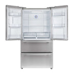 FORNO Premium 2-Piece Kitchen Bundle -Giovanni 30-inch Gas Range Stainless Steel, Forno Moena 36" French Door 19.2 Cu.Ft. Stainless Steel Refrigerator - FBDL-020-02US
