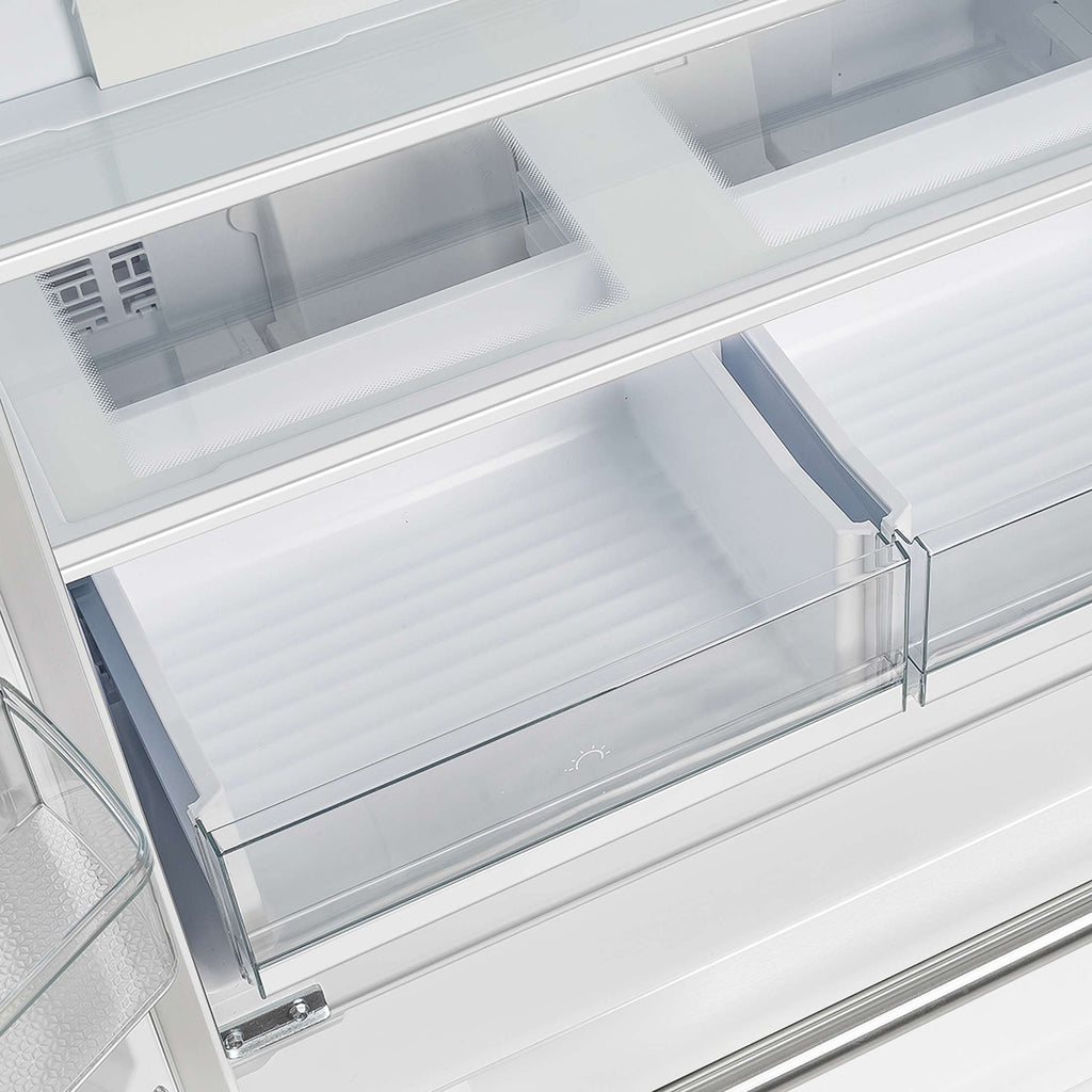 Forno Moena Espresso 36-Inch White French Door Refrigerator, 19.2 Cu. Ft., Frost-Free, Automatic Ice Maker, ENERGY STAR Certified