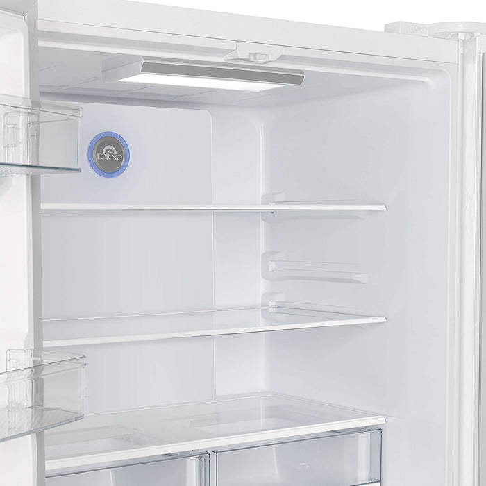 Forno Moena Espresso 36-Inch White French Door Refrigerator, 19.2 Cu. Ft., Frost-Free, Automatic Ice Maker, ENERGY STAR Certified