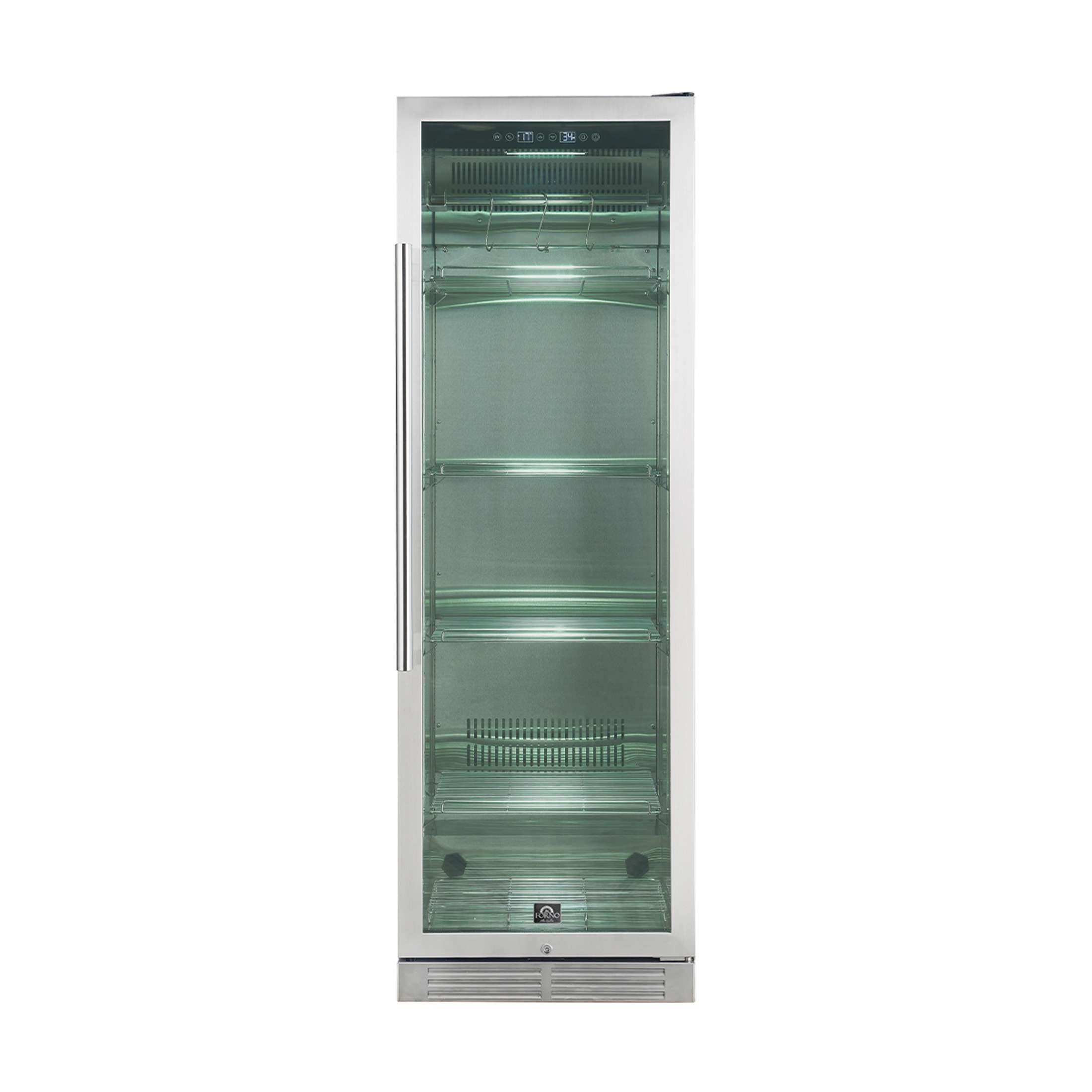 Forno Asciutto 24-Inch Dry Aging Cabinet, Stainless Steel 304, 14.66 cu.ft, UV Sterilization