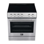 Forno Leonardo Espresso 30-Inch Stainless Steel Electric Range, True Convection, Energy Efficient