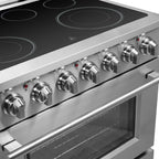 Forno Massimo 36-Inch Freestanding Chef Door Electric Range, True Convection Oven