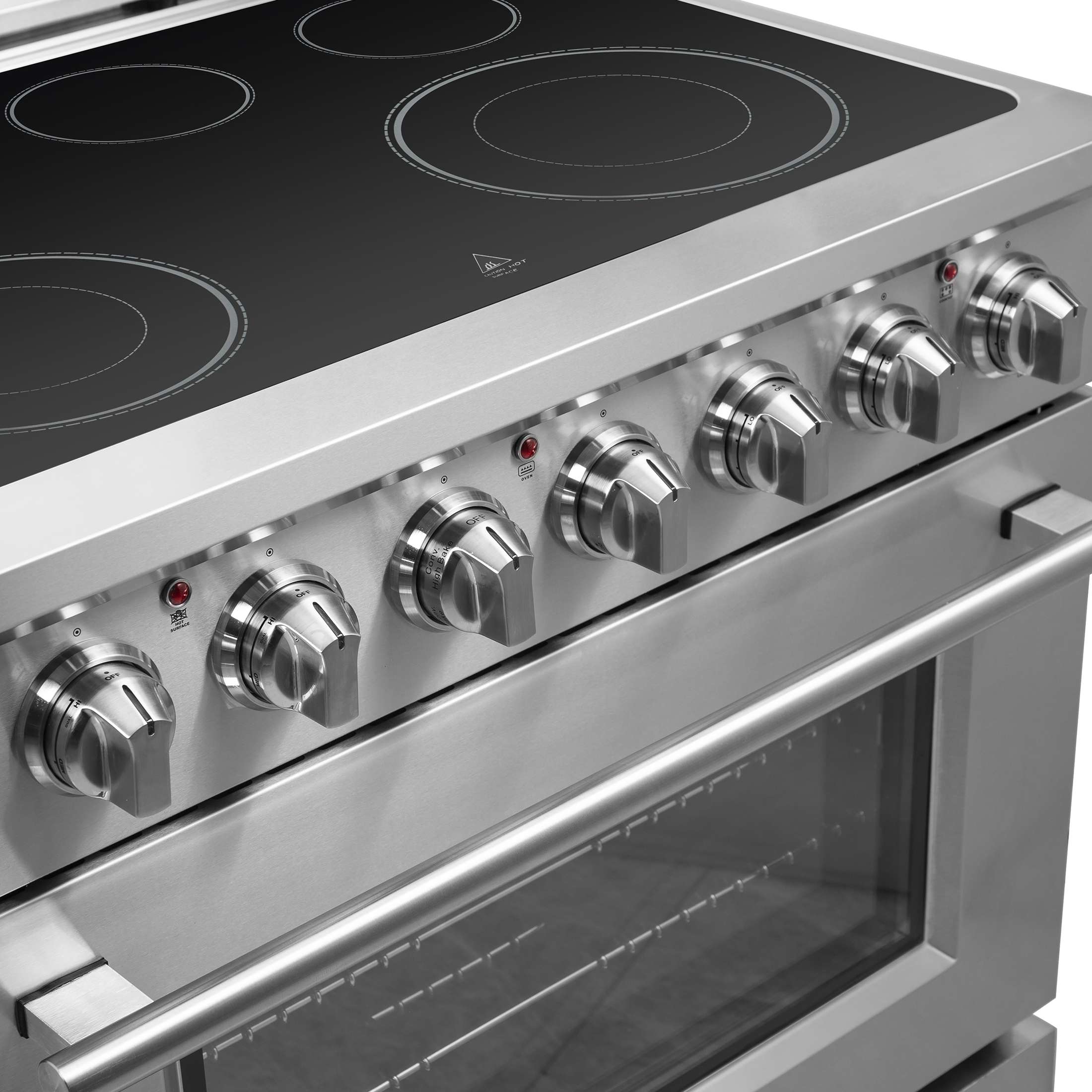 Forno Massimo 36-Inch Freestanding Chef Door Electric Range, True Convection Oven