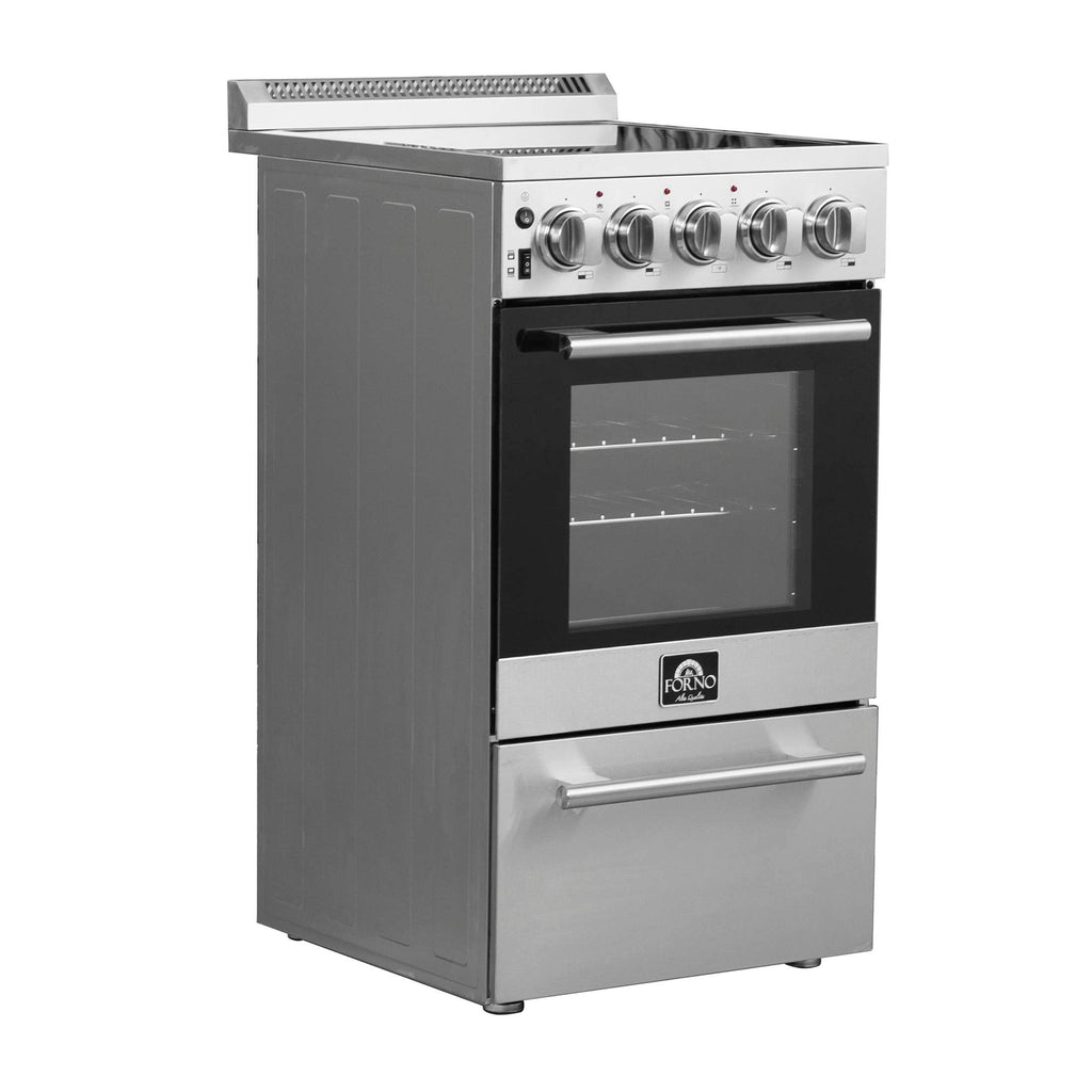 Compact Kitchen Range Forno Pallerano 20 Inch Freestanding Electric Range, Compact Design ...
