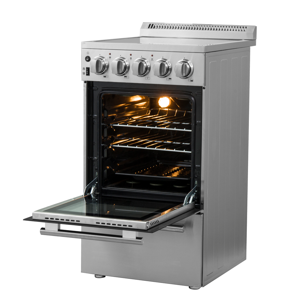 Compact Kitchen Range Forno Pallerano 20 Inch Freestanding Electric Range, Compact Design ...