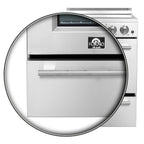 Forno Loiano 24 Inch Freestanding Electric Range Stainless Steel with Storage Drawer