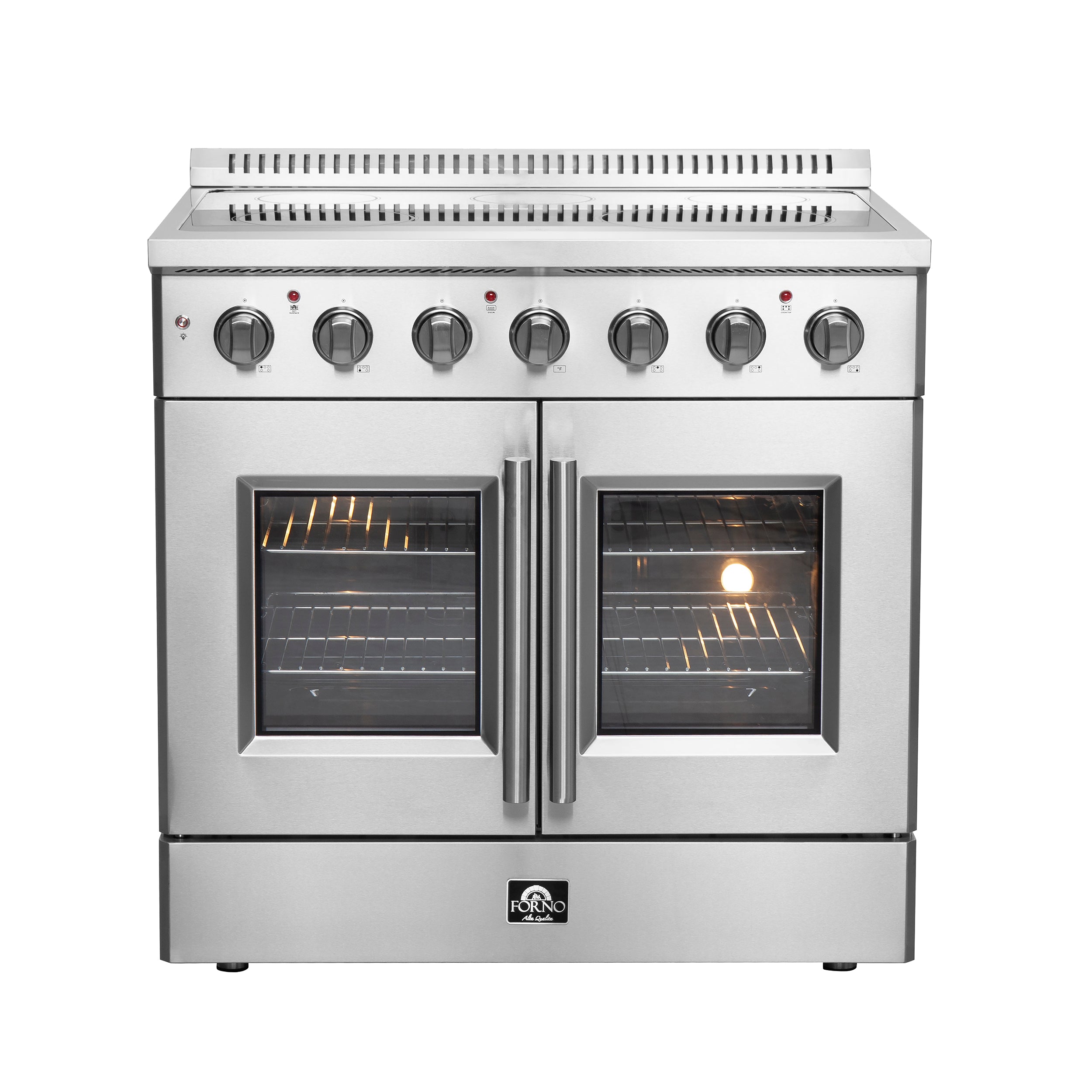 Forno Galiano 36-Inch Freestanding French Door Electric Range, True Co ...