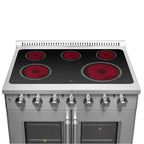 Forno Galiano 36-Inch Freestanding French Door Electric Range, True Convection, Energy Efficient