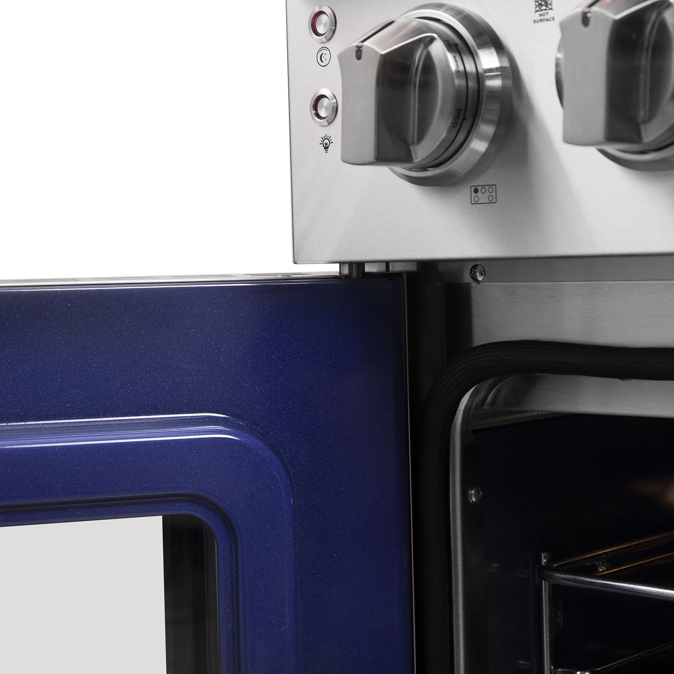 Forno Massimo 36-Inch Freestanding French Door Electric Range, True Convection Oven