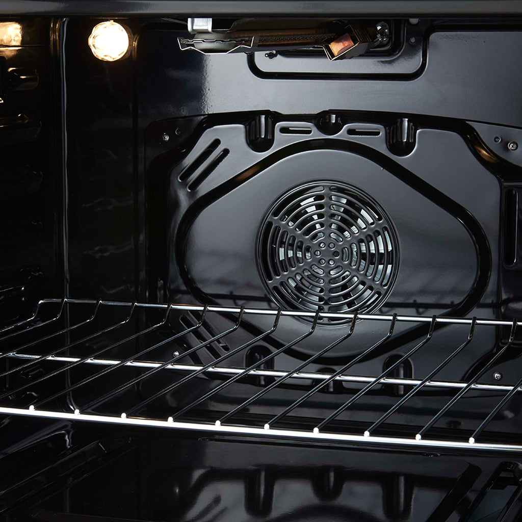 Forno Leonardo 30-Inch Stainless Steel Gas Range, 5 Sealed Burners (Totaling 39,500 BTU), 5 cu.ft. Convection Oven, Continuous Cast Iron Grates, Black Enamel Interior, Auto Re-Ignition, LP Conversion Kit Included