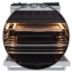 Forno Lazio 30-Inch Freestanding Dual Fuel Range, 5 Burners, True Convection Oven