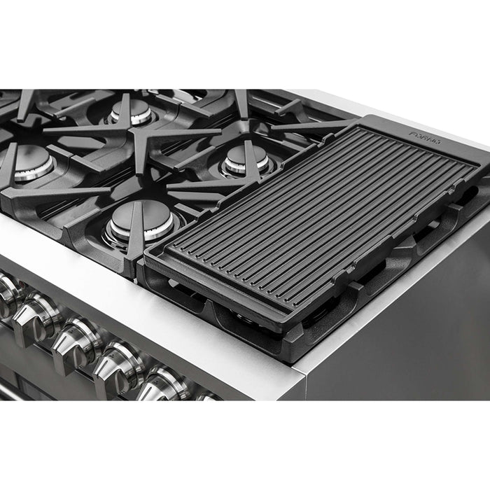 Forno Massimo 48-Inch Freestanding Gas Range, 8 Burners, True Convection Oven