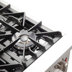 Forno Galiano 36-Inch Freestanding Gas Range, Stainless Steel, 6 Burners, Energy Efficient
