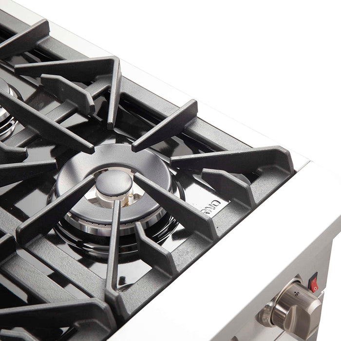 Forno Galiano 36-Inch Freestanding Gas Range, Stainless Steel, 6 Burners, Energy Efficient