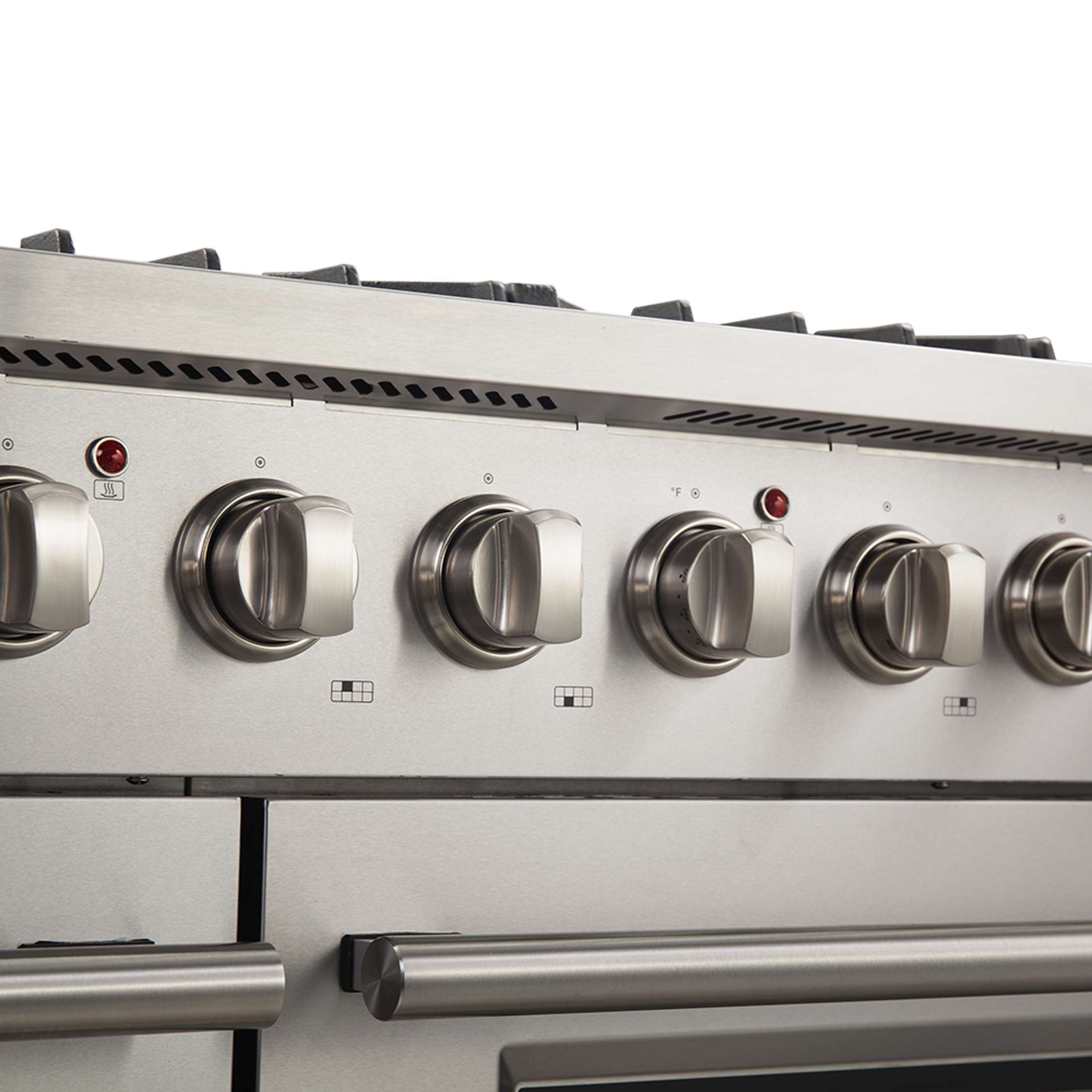 Forno Galiano 48-Inch Freestanding Gas Range, Stainless Steel, 8 Burners, 107,000 BTU, Griddle, Double Ovens, Energy Efficient