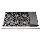 FORNO Premium 2-Piece Kitchen Bundle - Capriasca 48" Stainless Steel Range, Rizzuto 60" W. Dual Combo Convertible Refrigerator - FBDL-019-04CAUS