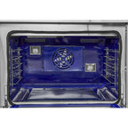 Forno Capriasca 36-Inch Gas Range, Stainless Steel, 6 Brass Burners, 120,000 BTU, Convection Oven, Energy Efficient