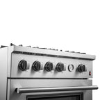 Marco 30-inch Gas Range Stainless Steel, 4 Burners 37,000 BTU, 4.32 cu.ft. Convection Oven