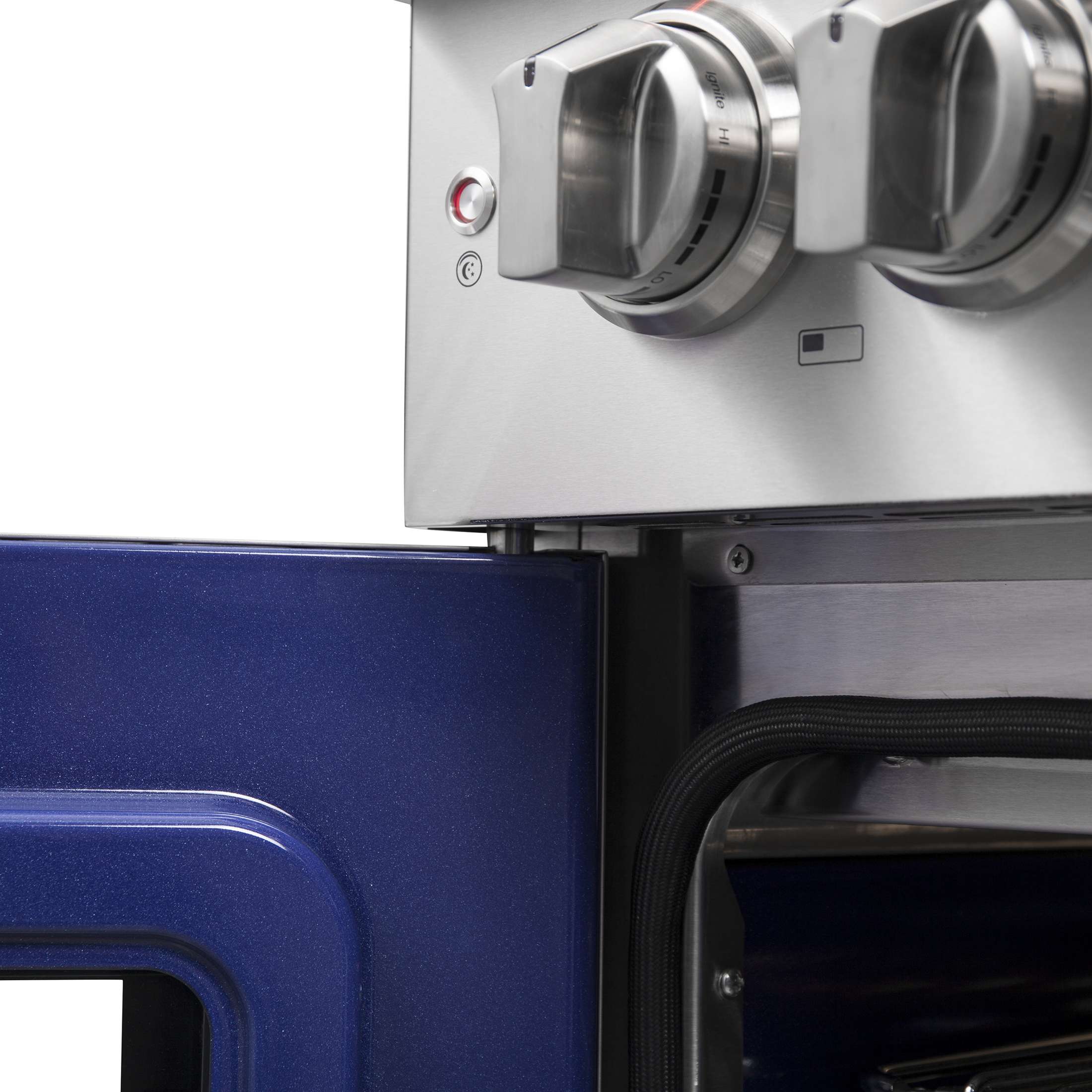 Forno Capriasca 30-Inch Freestanding French Door Dual Fuel Range, 4 Burners, True Convection Oven