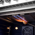 Forno Massimo 30-Inch Freestanding French Door Gas Range, 4 Burners, Convection Oven, Energy Efficient