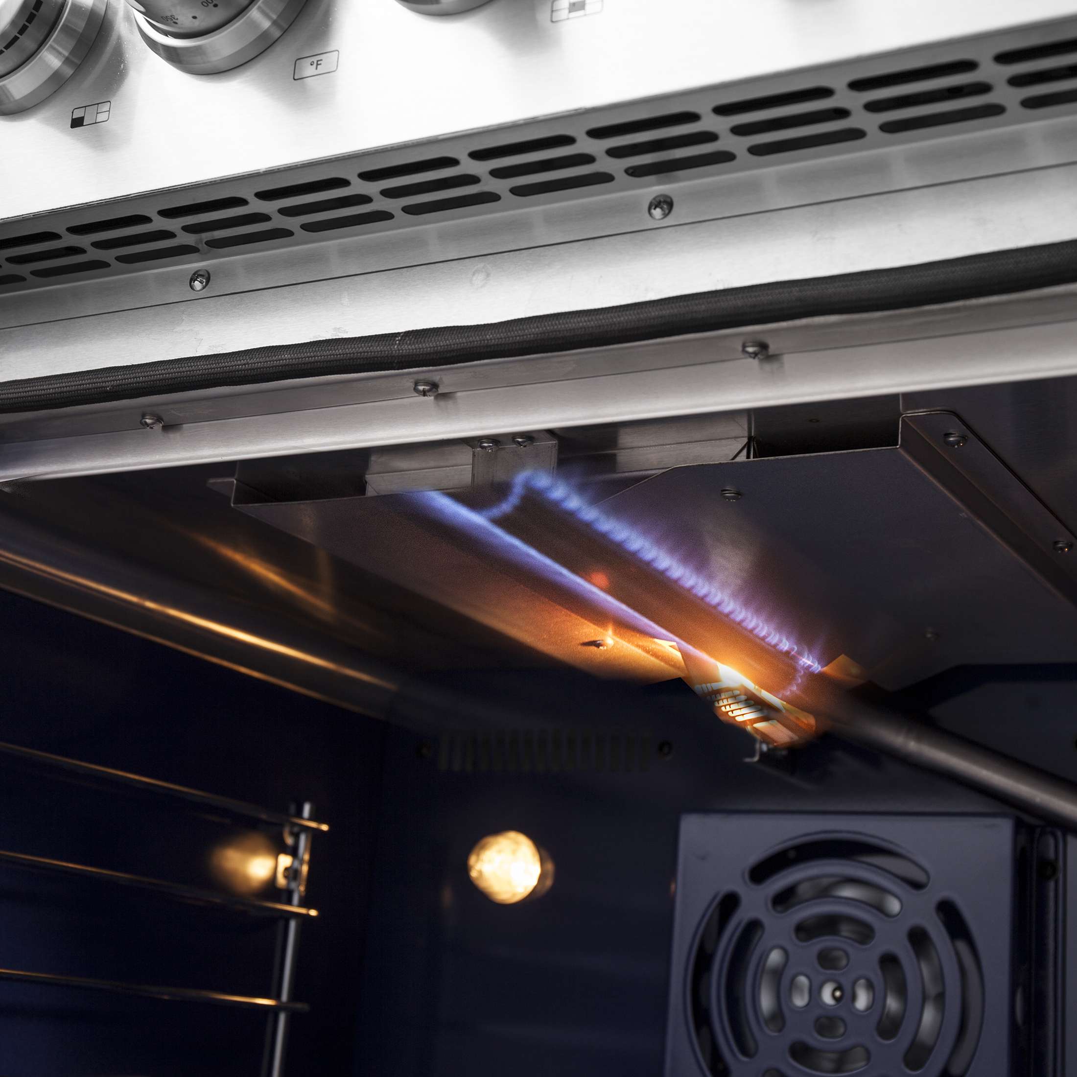 Forno Massimo 30-Inch Freestanding French Door Gas Range, 4 Burners, Convection Oven, Energy Efficient
