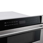 Forno Capoliveri 30-Inch Microwave Drawer, Stainless Steel, 1.2 cu.ft, 1500 Watts, Built-In, Touch Control LCD Display, Auto-Touch Open/Close, 11 Power Levels, Sensor Cooking