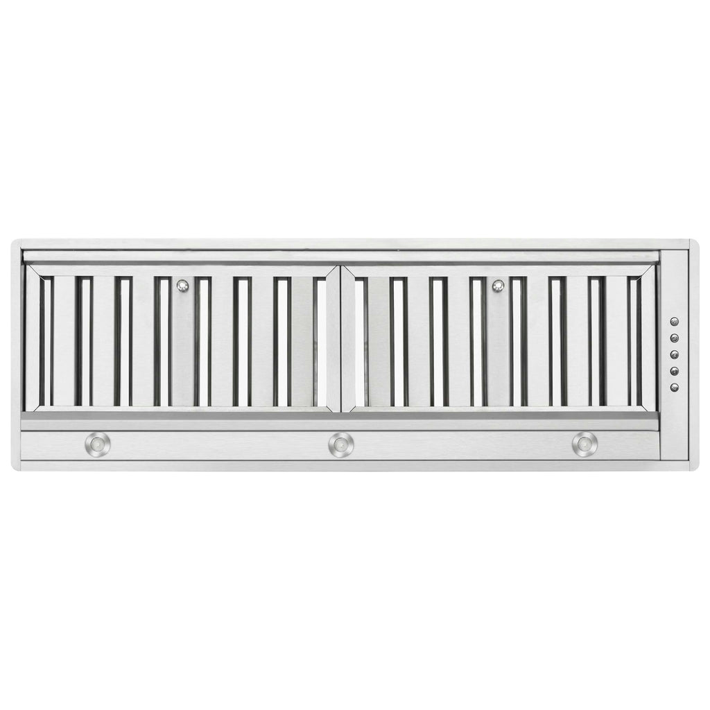 Forno Frassanito 36-Inch Recessed Range Hood, 450 CFM, Stainless Steel Baffle Filters, LED Lighting