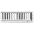 Forno Frassanito 36-Inch Recessed Range Hood, 450 CFM, Stainless Steel Baffle Filters, LED Lighting