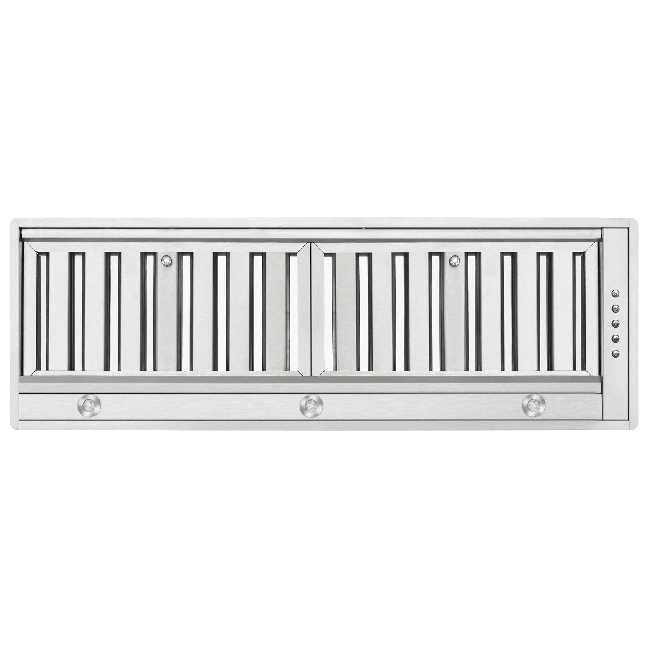 Forno Frassanito 36-Inch Recessed Range Hood, 450 CFM, Stainless Steel Baffle Filters, LED Lighting