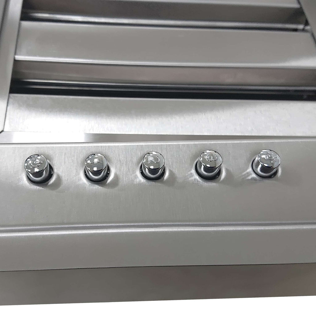 Forno Frassanito 36-Inch Recessed Range Hood, 450 CFM, Stainless Steel Baffle Filters, LED Lighting
