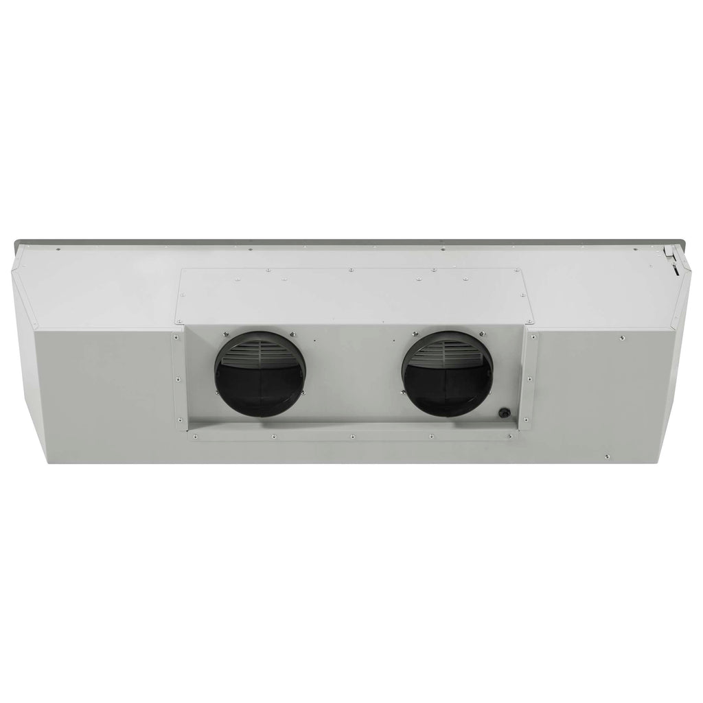 Forno Frassanito 48-Inch Recessed Range Hood, Stainless Steel Baffle Filters, LED Lighting