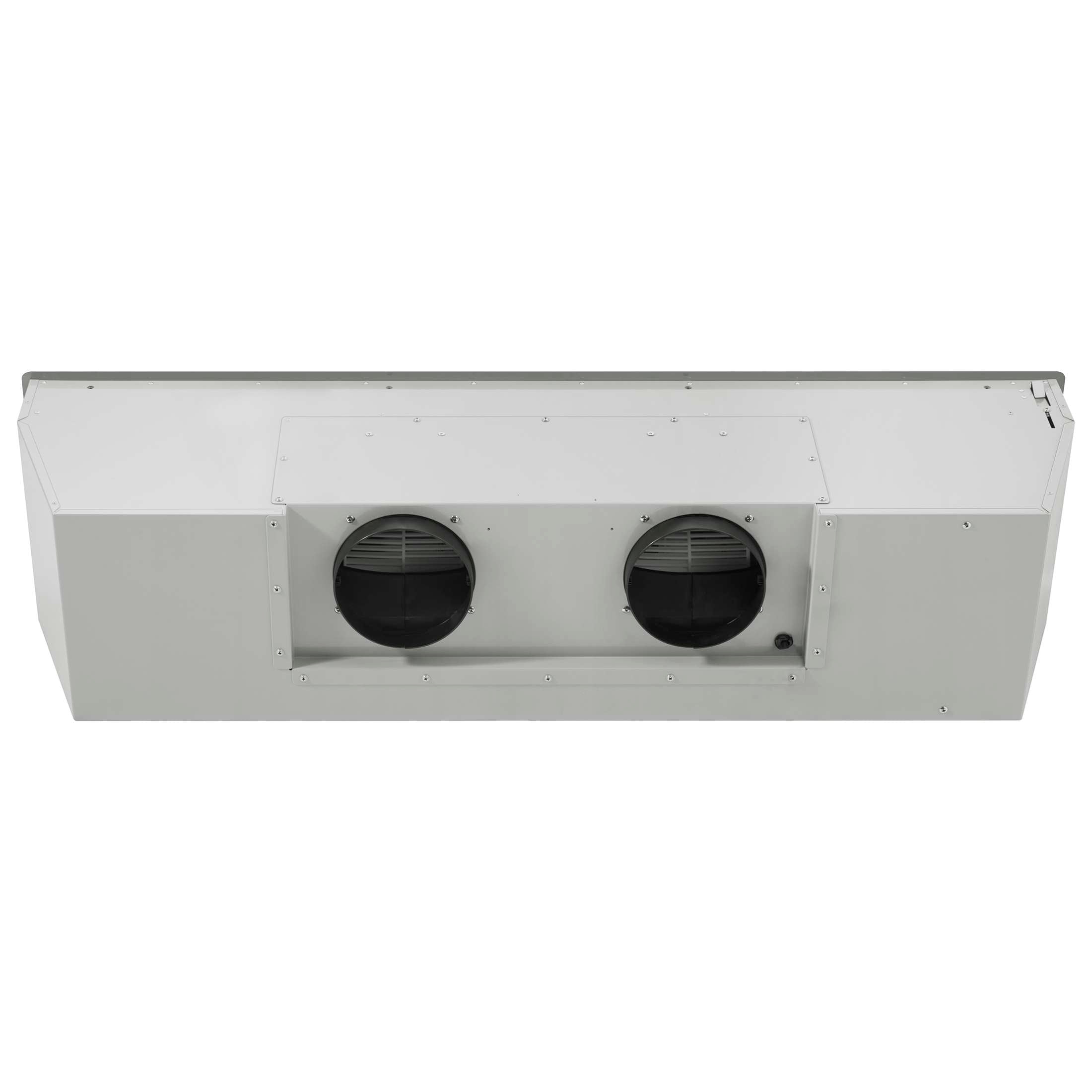Forno Frassanito 48-Inch Recessed Range Hood, Stainless Steel Baffle Filters, LED Lighting
