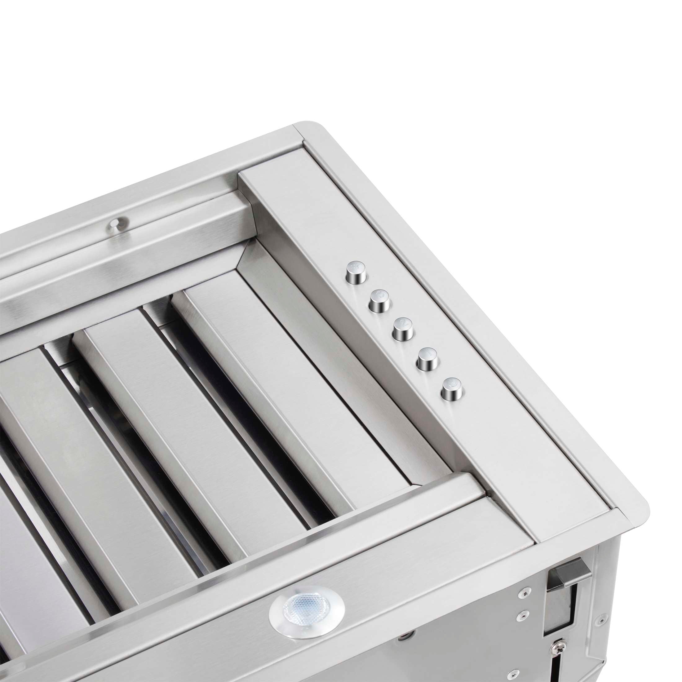 Forno Frassanito 48-Inch Recessed Range Hood, Stainless Steel Baffle Filters, LED Lighting