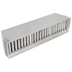 Forno Frassanito 48-Inch Recessed Range Hood, Stainless Steel Baffle Filters, LED Lighting