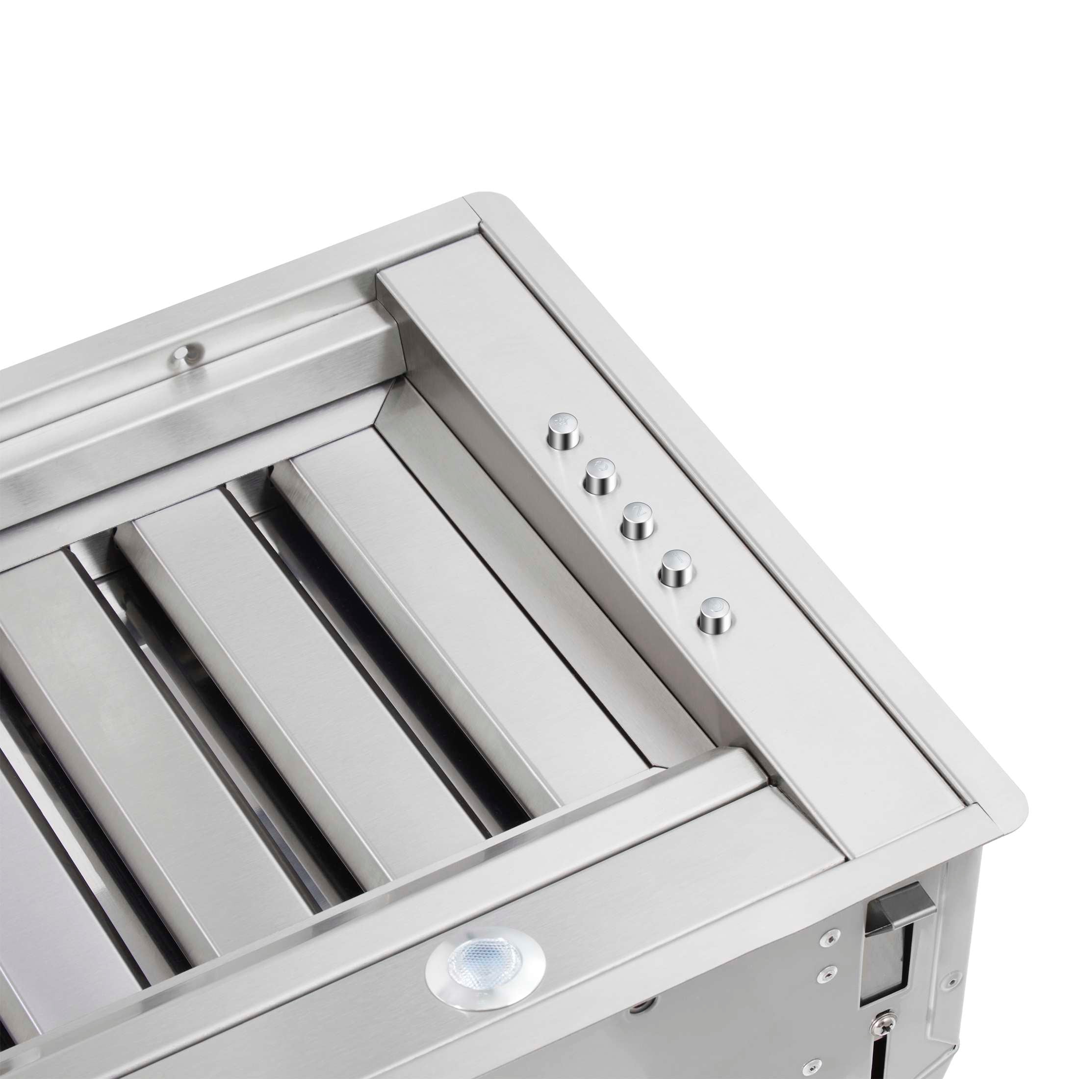 Forno Frassanito 60-Inch Recessed Range Hood, Stainless Steel Baffle Filters, LED Lighting