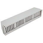 Forno Frassanito 60-Inch Recessed Range Hood, Stainless Steel Baffle Filters, LED Lighting