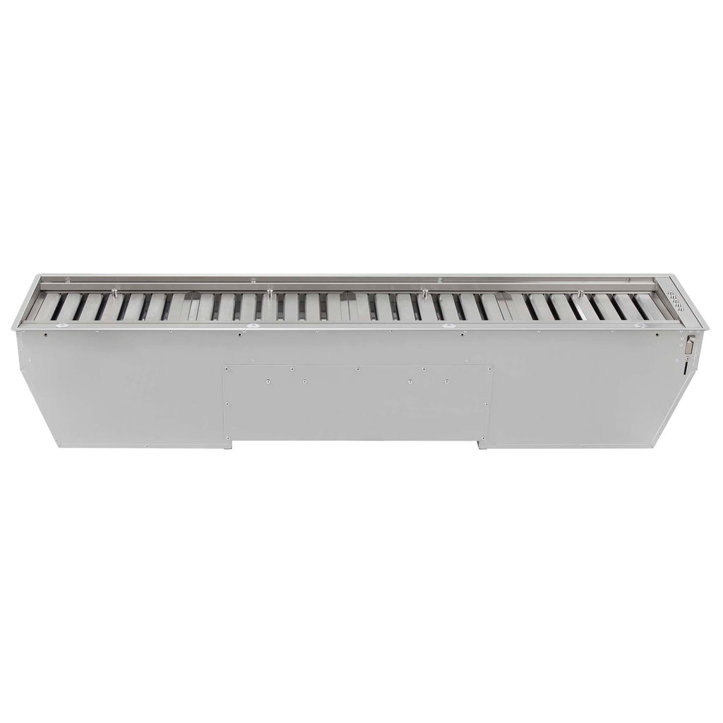 Forno Frassanito 60-Inch Recessed Range Hood, Stainless Steel Baffle Filters, LED Lighting