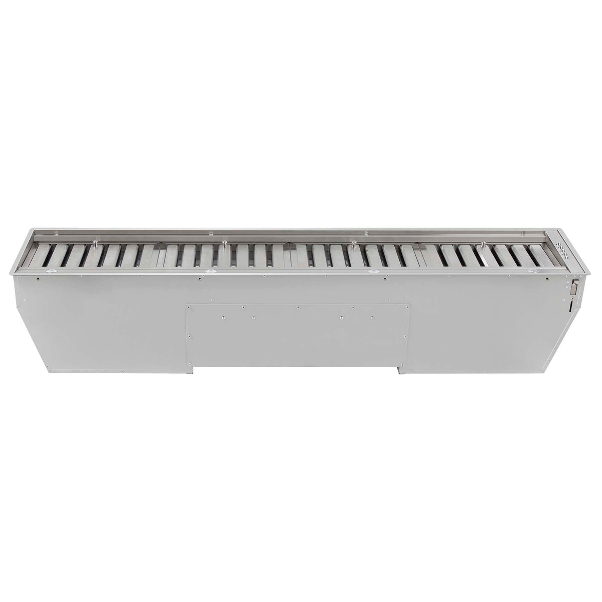 Forno Frassanito 60-Inch Recessed Range Hood, Stainless Steel Baffle Filters, LED Lighting