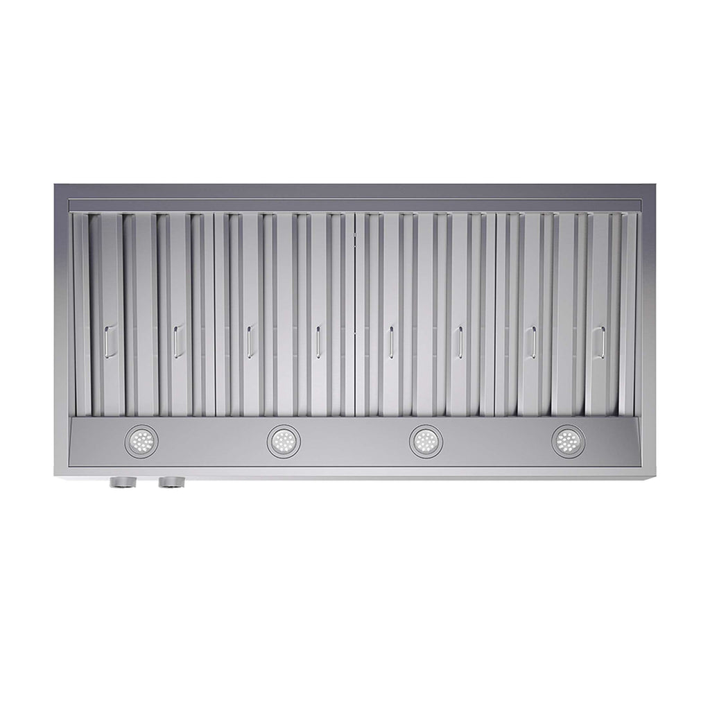 Forno Biagio 48-Inch Wall Mounted Range Hood, Stainless Steel, Heavy Duty