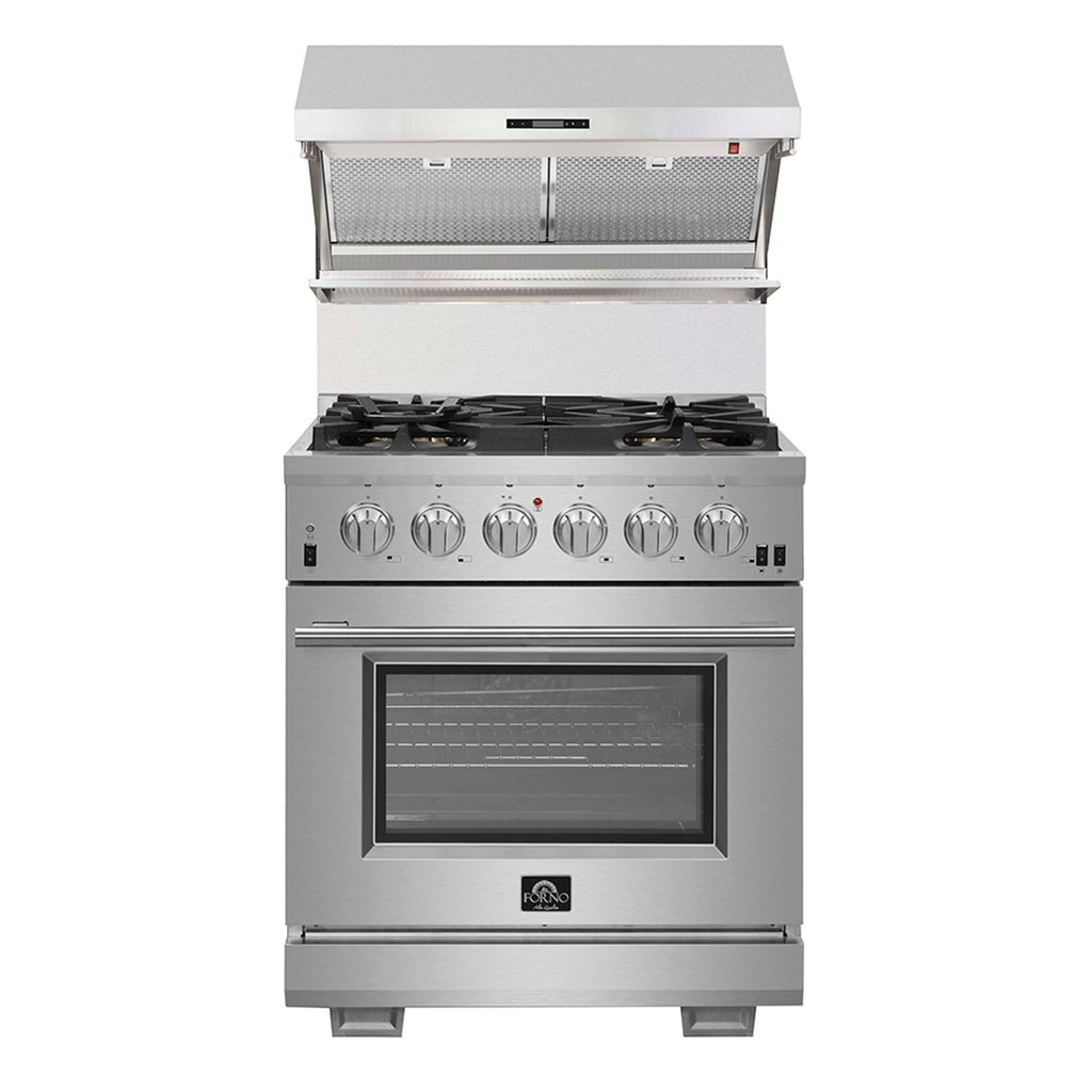 Forno Savona 30-Inch Wall Mount Range Hood, Hybrid Filters, Backsplash Included